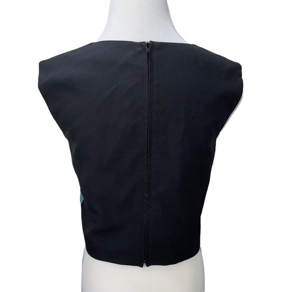 Karla Spetic Runway Jesus Chic Divinity Print Lined Sleeveless Top Lamb of God - Picture 7 of 10